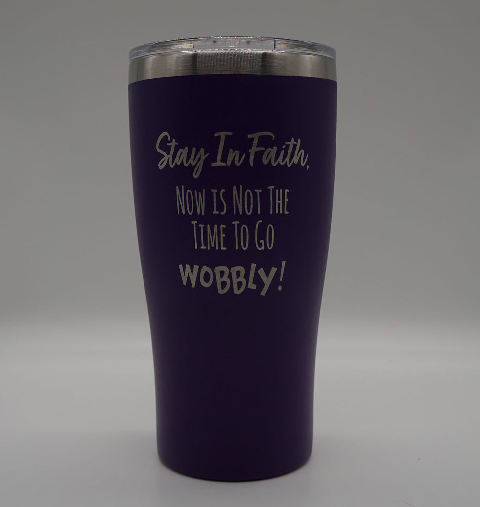 STAY IN FAITH IMPRINT DESIGN - 20 oz Double-Walled Insulated TUMBLER